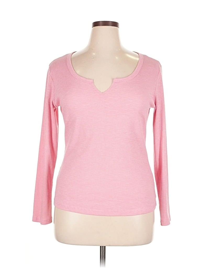 Pre-owned Unbranded Long Sleeve T-shirt In Pink