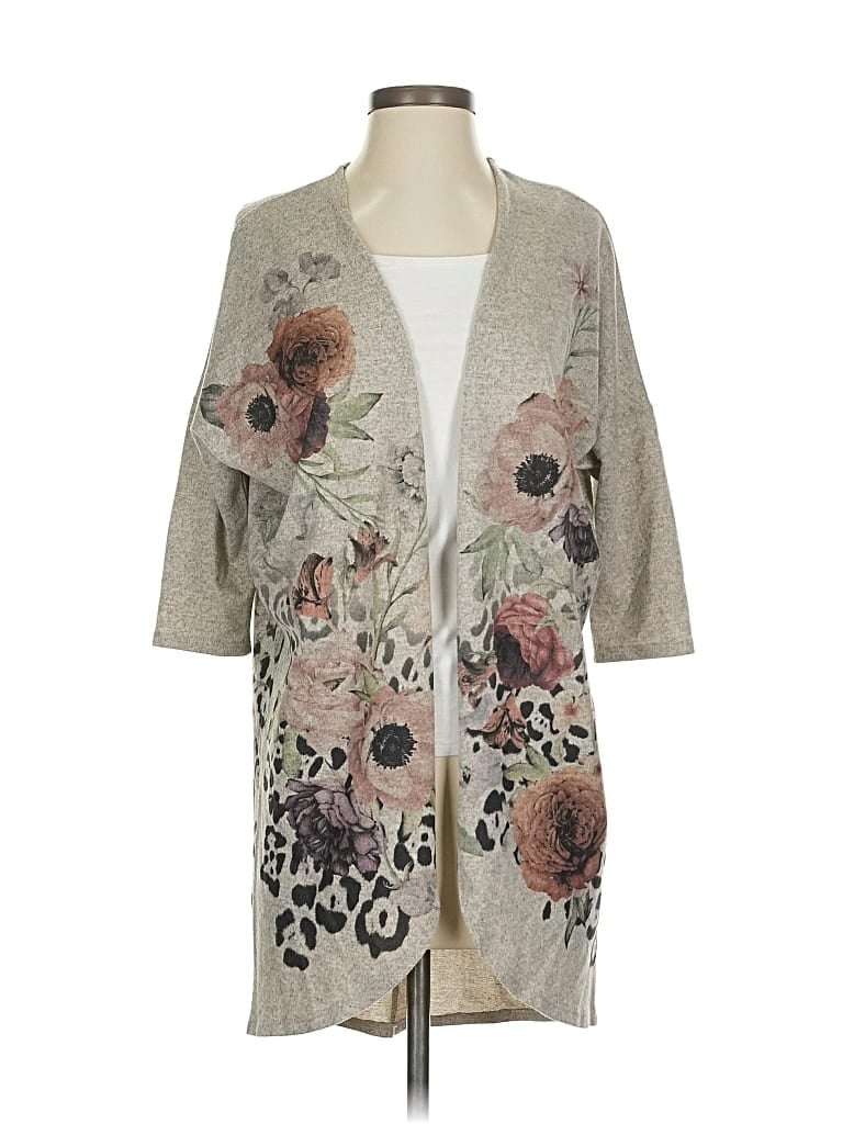 Pre-owned Unbranded Cardigan Sweater In Gray