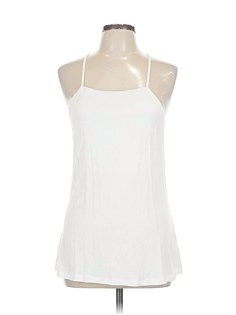 Pre-owned Tart Tank Top White Halter Neckline Tops