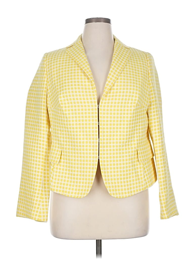 Pre-owned Akris Punto Blazer Jacket In Yellow