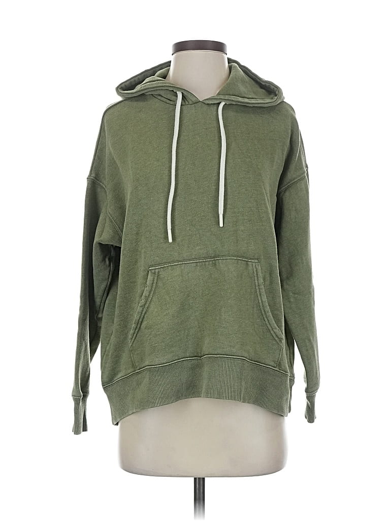 Pre-owned Aerie Pullover Hoodie In Green