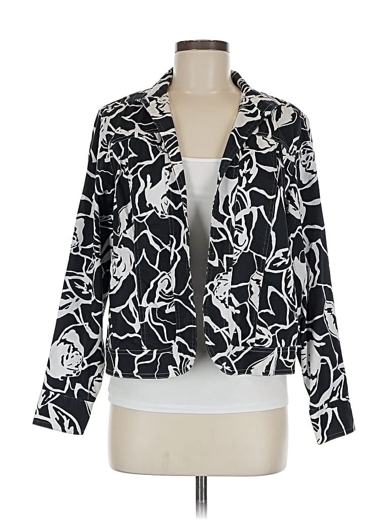 Pre-owned Coldwater Creek Blazer Jacket In Black