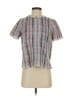 Etcetera Tweed Silver Short Sleeve Blouse Size XS - photo 1