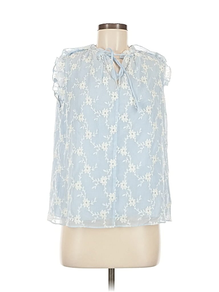 Pre-owned Rebecca Taylor Sleeveless Blouse In Blue