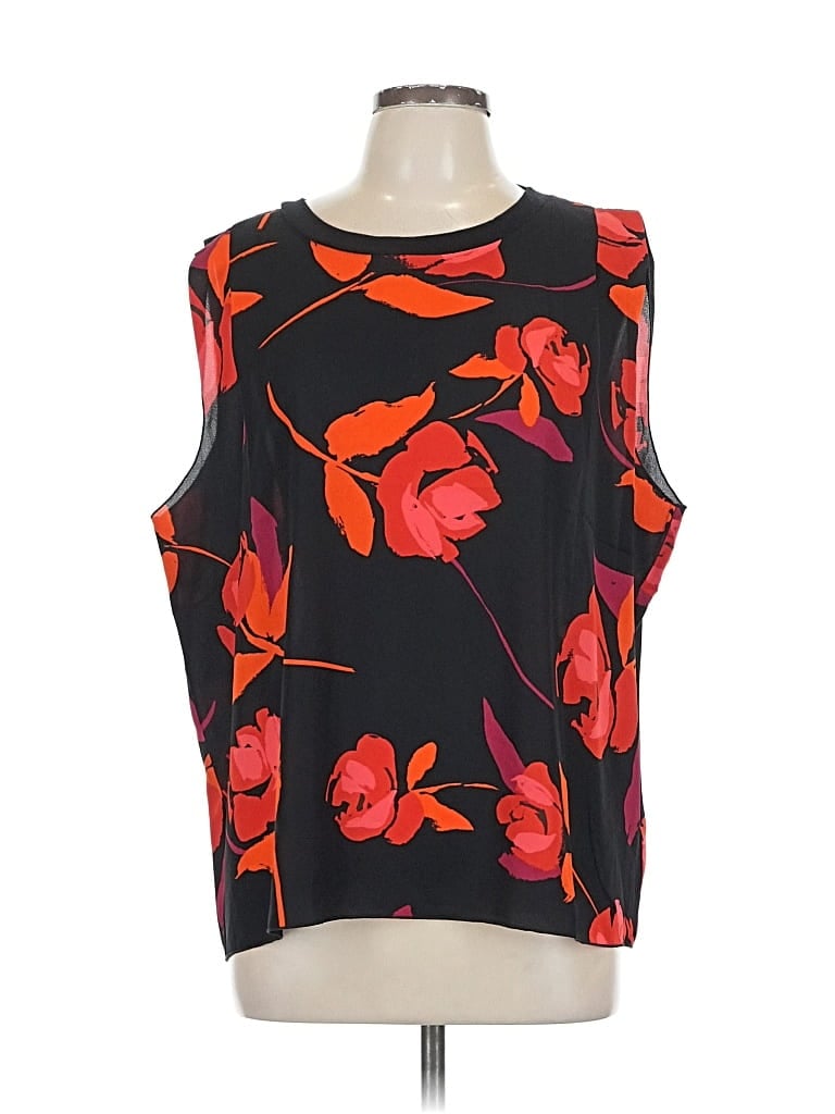 Pre-owned Cabi Sleeveless Blouse In Black