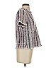 Etcetera Tweed Silver Short Sleeve Blouse Size XS - photo 4