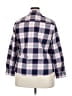 Foxcroft Plaid Blue Long Sleeve Button-Down Shirt Size 18 (petite) - photo 2