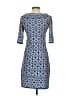 Max Studio Print Blue Casual Dress Size XS - photo 2