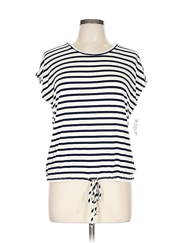 Green Envelope Short Sleeve T-shirt In White