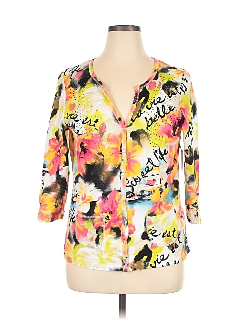 Thomas & Olivia Cardigan Sweater In Yellow