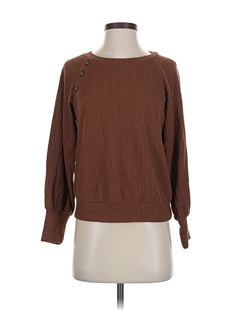 Pre-owned Lush Pullover Sweater In Brown