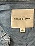 Thread & Supply 100% Tencel Lyocell Blue Long Sleeve Button-Down Shirt Size L - photo 3