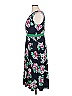 Studio One Floral Blue Casual Dress Size XL - photo 5