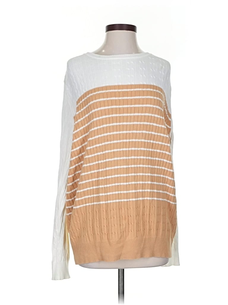 Pre-owned Kim Rogers Pullover Sweater In Brown