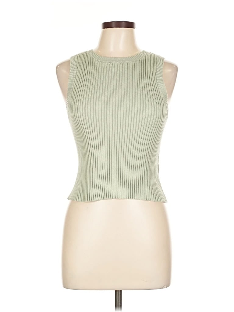 Pre-owned By Together Sweater Vest In Green