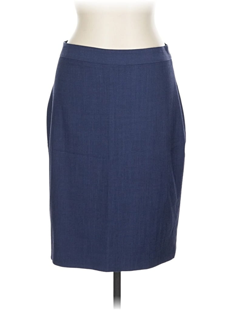 Pre-owned Banana Republic Wool Skirt In Blue