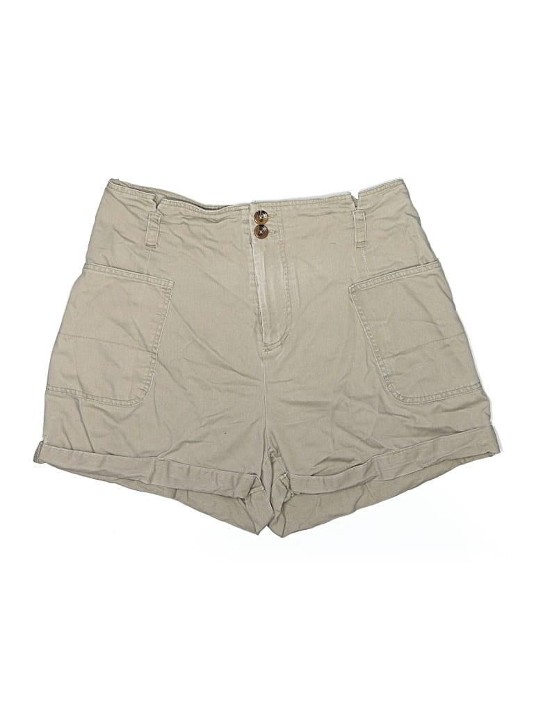Pre-owned Forever 21 Plus Khaki Shorts In Brown
