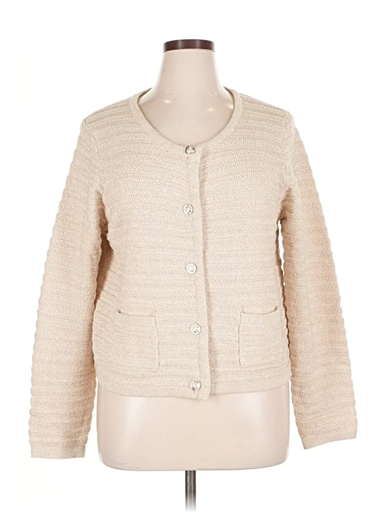 Pre-owned Nanette Lepore Cardigan Sweater In Brown