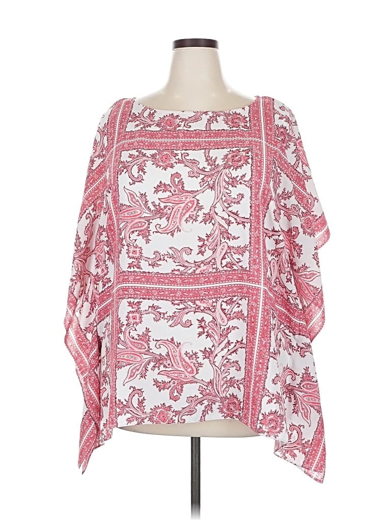 Pre-owned Michael Michael Kors 3/4 Sleeve Blouse In Pink