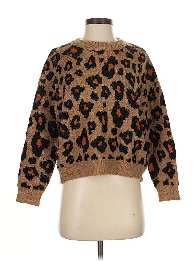 Pre-owned Astr Pullover Sweater In Brown