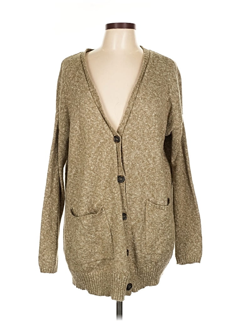 Pre-owned Forever 21 Cardigan Sweater In Brown