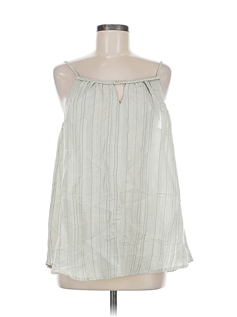 Doe & Rae Sleeveless Blouse In Gray