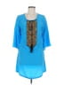 Single 100% Silk Blue Casual Dress Size M - photo 1
