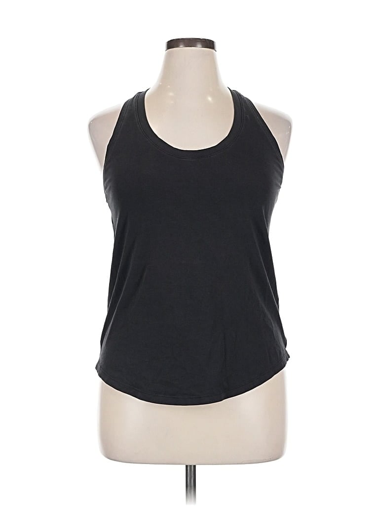 Pre-owned Lululemon Athletica Tank Top Black Halter Neckline Tops