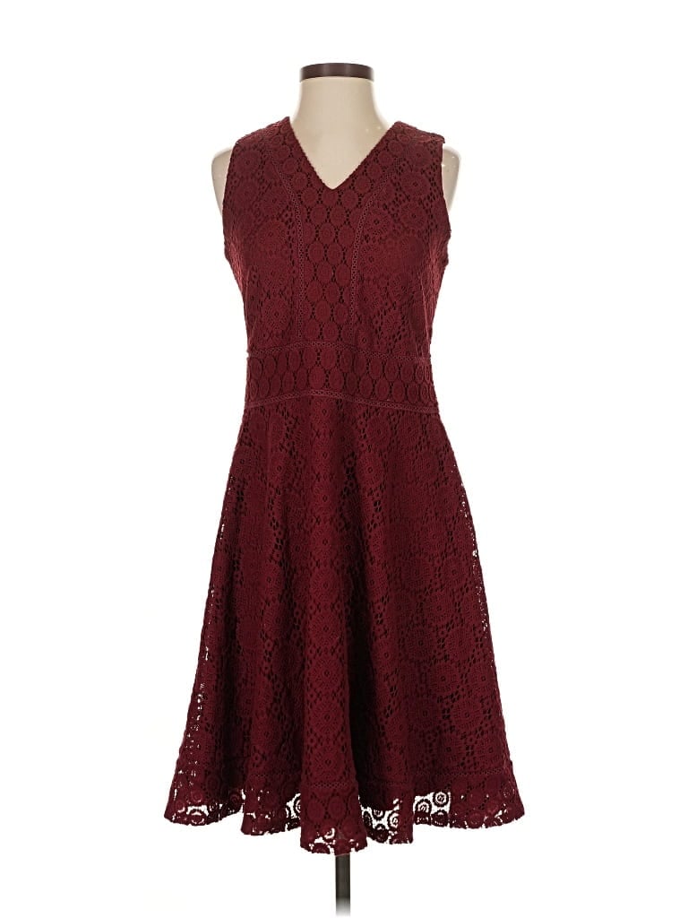 Pre-owned Charter Club Cocktail Dress In Burgundy
