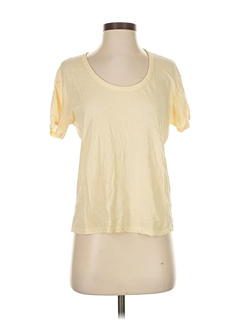 Pre-owned Everlane Short Sleeve T-shirt In Yellow