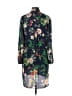 Express 100% Polyester Blue Casual Dress Size S - photo 2