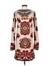 Tibi 100% Polyester Print Tan Casual Dress Size S - photo 2