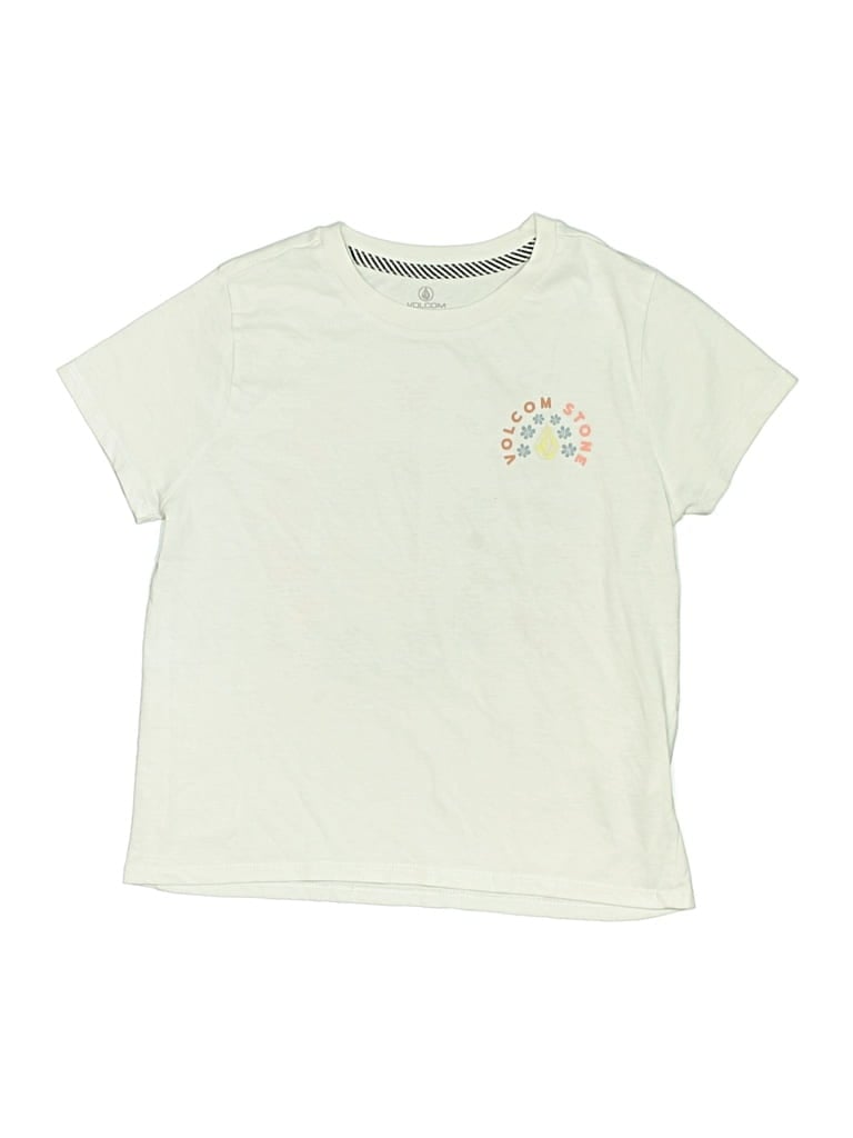 Pre-owned Volcom Kids' Short Sleeve T-shirt In White