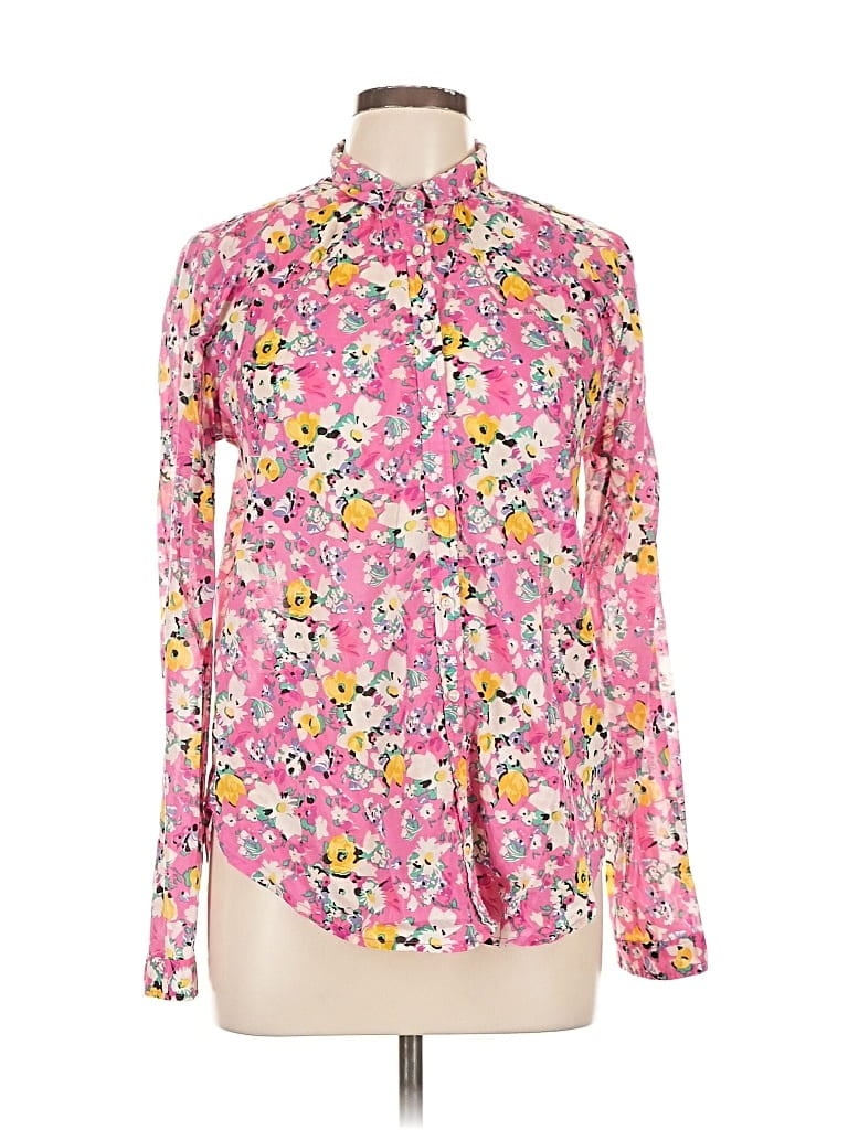 Pre-owned Holding Horses Long Sleeve Blouse In Pink