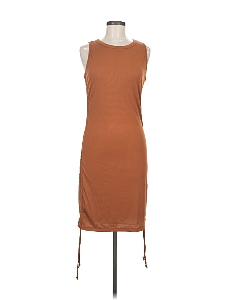 Btfbm Casual Dress In Brown