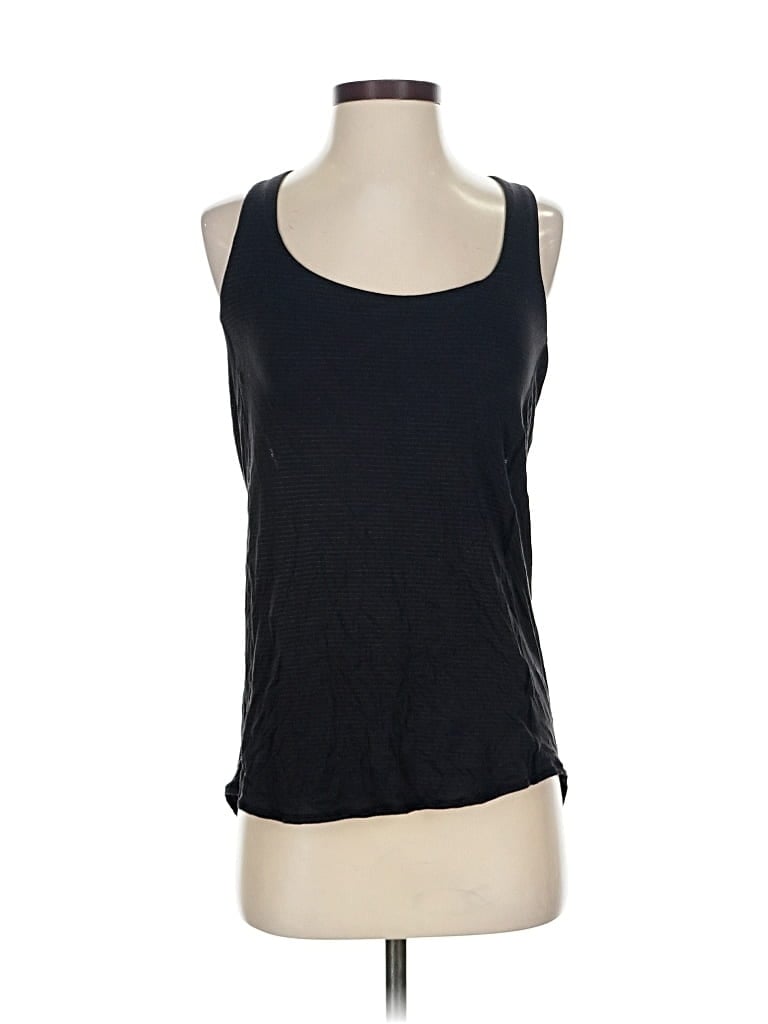 Pre-owned Lululemon Athletica Tank Top Black Halter Neckline Tops