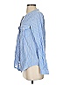 Joie 100% Cotton Stripes Blue Long Sleeve Button-Down Shirt Size XS - photo 5