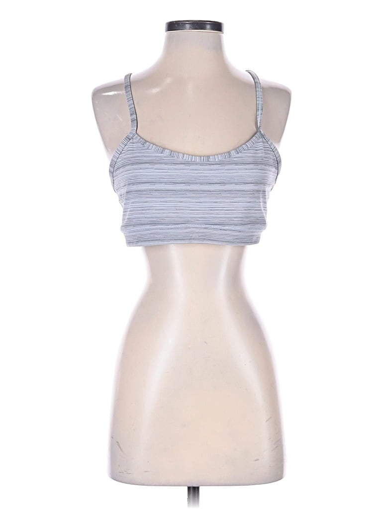 Pre-owned Lululemon Athletica Tank Top Gray Strapless Neckline Tops