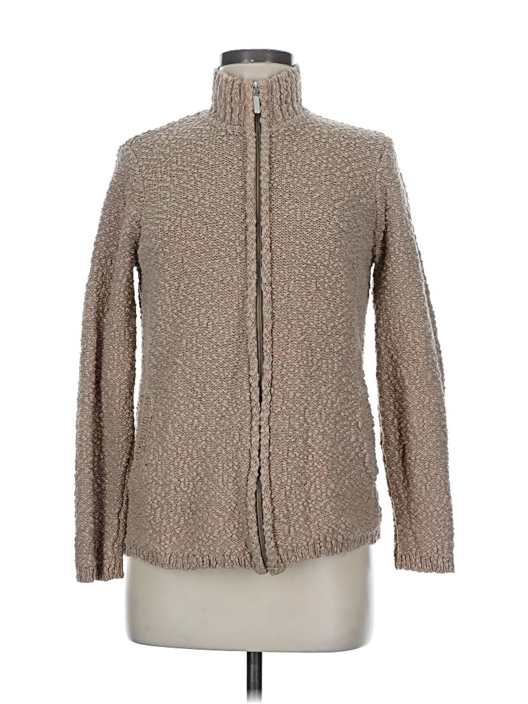 Pre-owned Coldwater Creek Cardigan Sweater In Brown