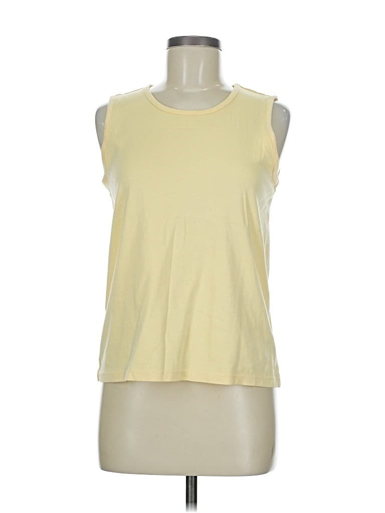 Pre-owned L.l.bean Sleeveless T-shirt In Yellow