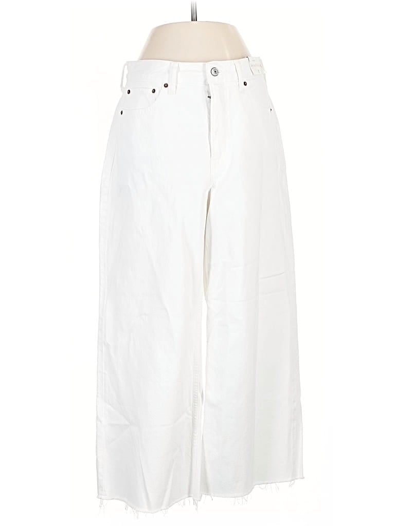Pre-owned Abercrombie & Fitch Jeans In White