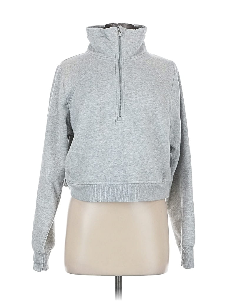 Pre-owned All In Motion Pullover Hoodie In Gray