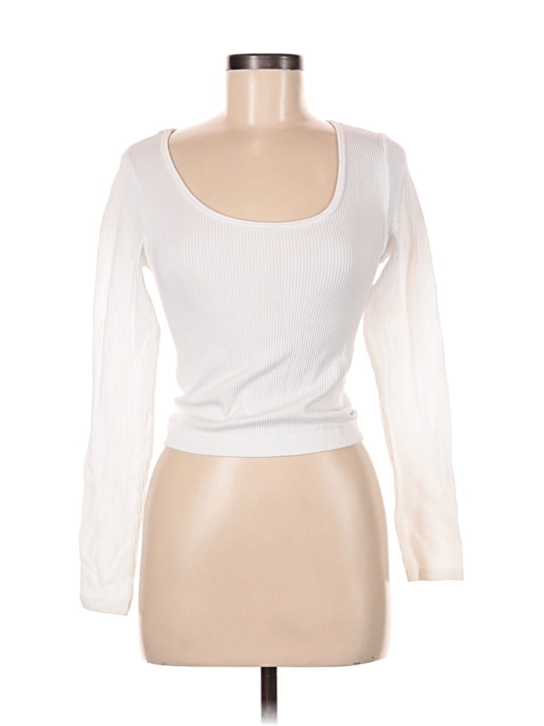 Pre-owned Ultra Flirt Long Sleeve T-shirt In White