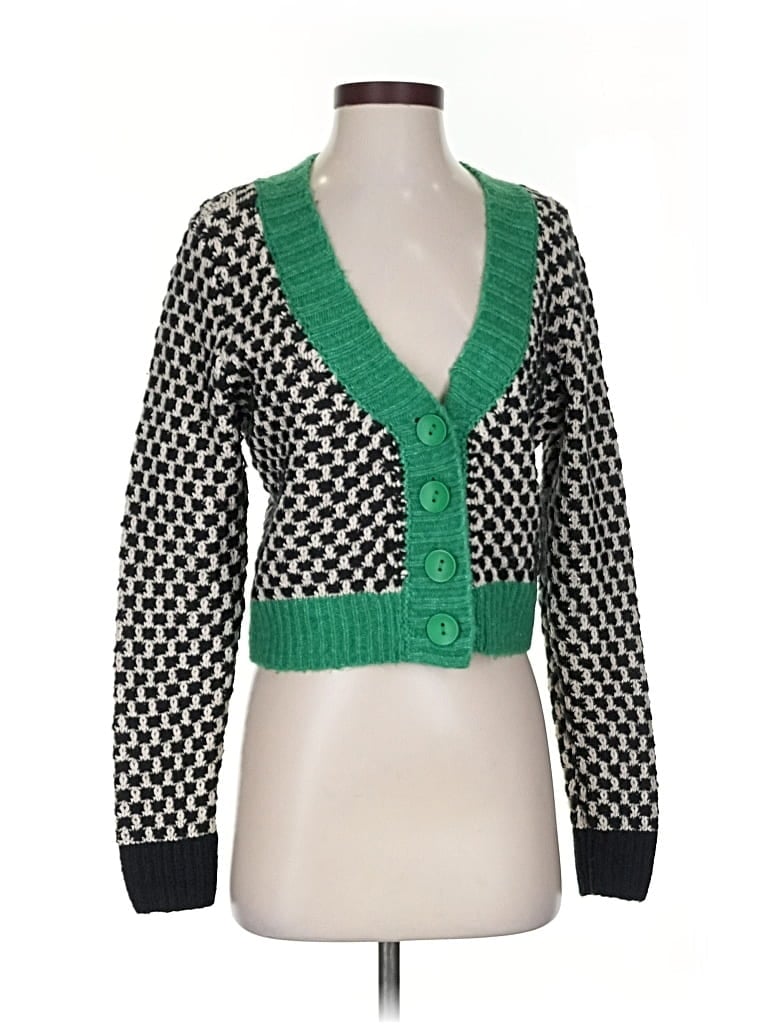 Pre-owned Maeve Cardigan Sweater In Green