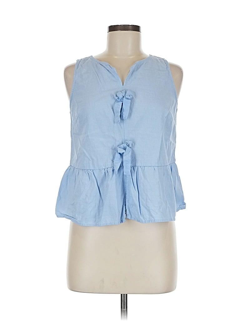 Pre-owned Zesica Sleeveless Blouse In Blue