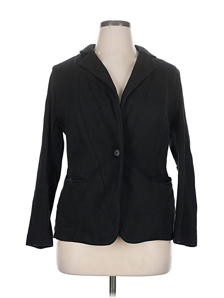 Pre-owned Ava & Viv Blazer Jacket In Black