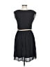 Studio Y Solid Black Casual Dress Size L - photo 2