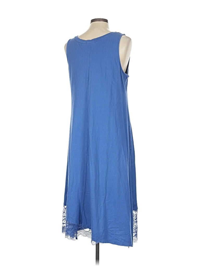 Pre-owned Logo By Lori Goldstein Casual Dress In Blue