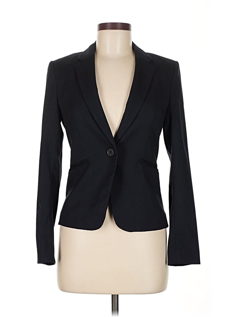 Pre-owned H&m Blazer Jacket In Black