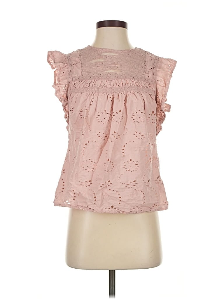 Pre-owned Industry Sleeveless Blouse In Pink